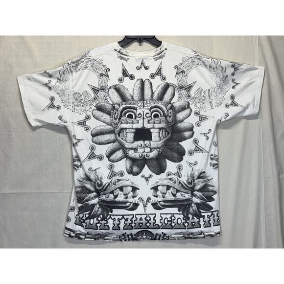 Aztec All Over Print Shirt Yazbek Tag Size 2XL - Picture 11 of 16